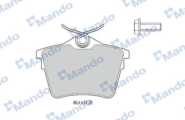 Mando MBF015251 - Kit pastiglie freno, Freno a disco autozon.pro