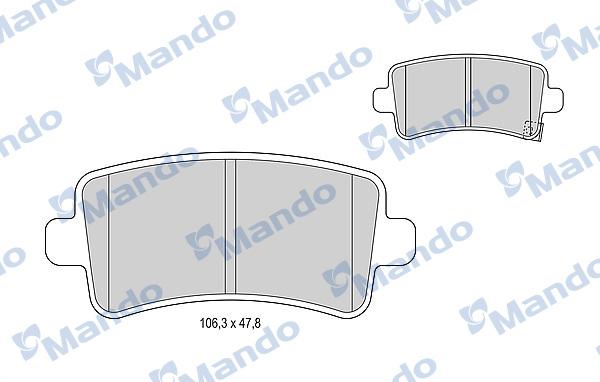 Mando MBF015258 - Kit pastiglie freno, Freno a disco autozon.pro