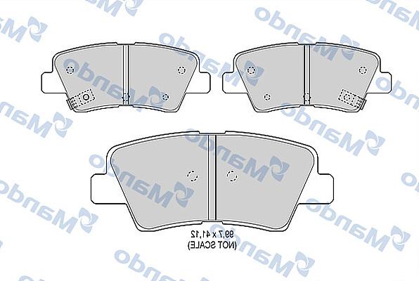 Mando MBF015263 - Kit pastiglie freno, Freno a disco autozon.pro