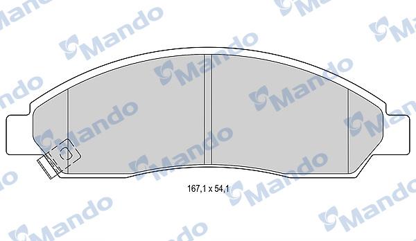 Mando MBF015262 - Kit pastiglie freno, Freno a disco autozon.pro