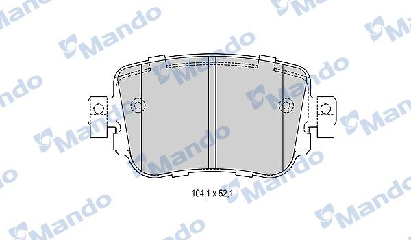 Mando MBF015285 - Kit pastiglie freno, Freno a disco autozon.pro