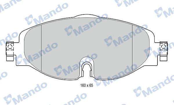 Mando MBF015281 - Kit pastiglie freno, Freno a disco autozon.pro