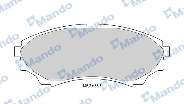 Mando MBF015234 - Kit pastiglie freno, Freno a disco autozon.pro