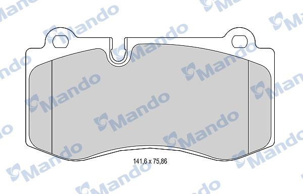 Mando MBF015231 - Kit pastiglie freno, Freno a disco autozon.pro