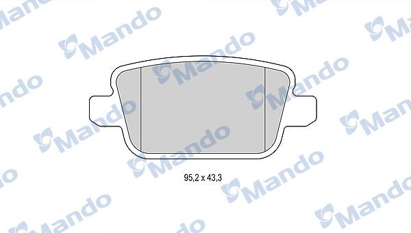 Mando MBF015232 - Kit pastiglie freno, Freno a disco autozon.pro