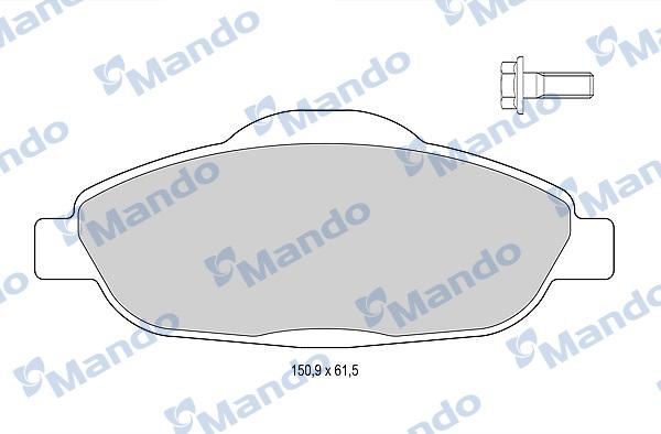 Mando MBF015237 - Kit pastiglie freno, Freno a disco autozon.pro