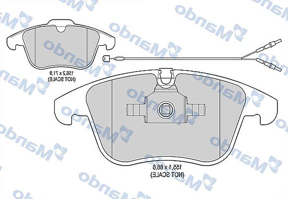 Mando MBF015226 - Kit pastiglie freno, Freno a disco autozon.pro