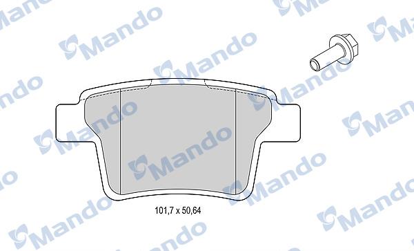 Mando MBF015220 - Kit pastiglie freno, Freno a disco autozon.pro