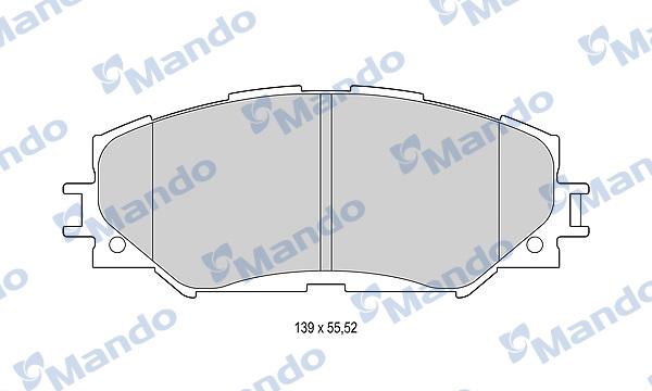 Mando MBF015222 - Kit pastiglie freno, Freno a disco autozon.pro