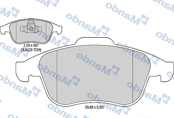 Mando MBF015799 - Kit pastiglie freno, Freno a disco autozon.pro