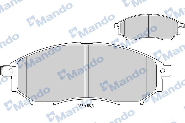 Mando MBF015745 - Kit pastiglie freno, Freno a disco autozon.pro