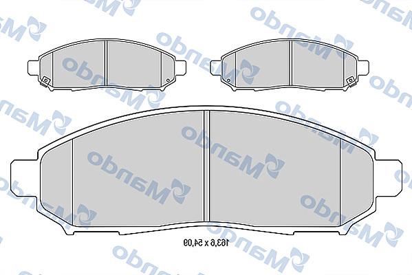 Mando MBF015746 - Kit pastiglie freno, Freno a disco autozon.pro