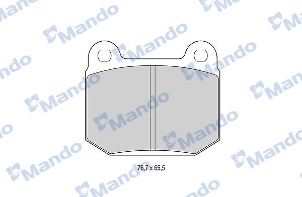 Mando MBF015761 - Kit pastiglie freno, Freno a disco autozon.pro