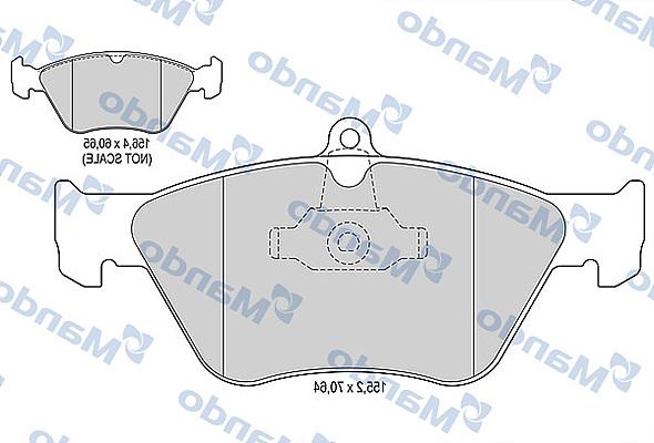 Mando MBF015757 - Kit pastiglie freno, Freno a disco autozon.pro