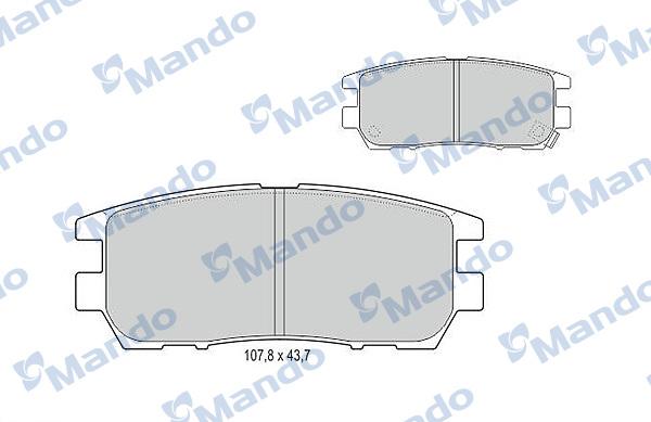 Mando MBF015709 - Kit pastiglie freno, Freno a disco autozon.pro