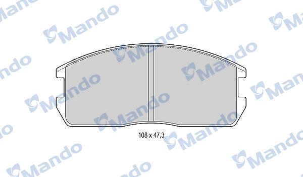 Mando MBF015704 - Kit pastiglie freno, Freno a disco autozon.pro