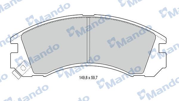 Mando MBF015708 - Kit pastiglie freno, Freno a disco autozon.pro