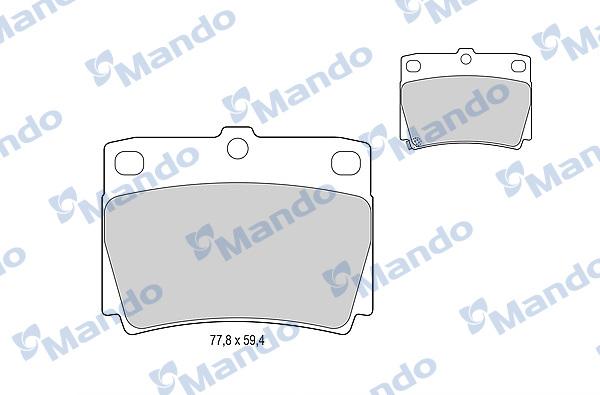 Mando MBF015716 - Kit pastiglie freno, Freno a disco autozon.pro