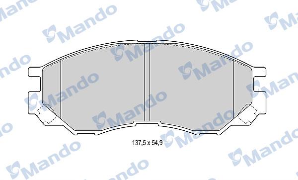 Mando MBF015712 - Kit pastiglie freno, Freno a disco autozon.pro