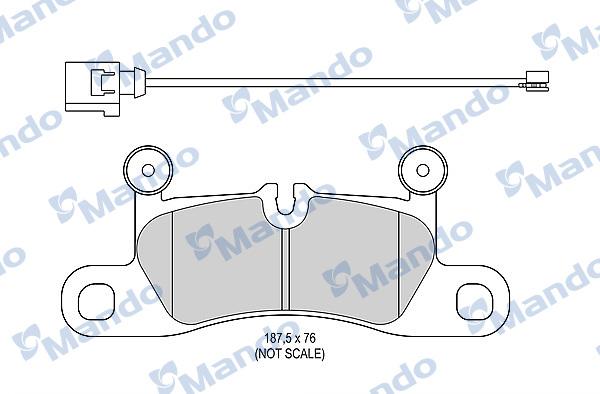 Mando MBF015788 - Kit pastiglie freno, Freno a disco autozon.pro