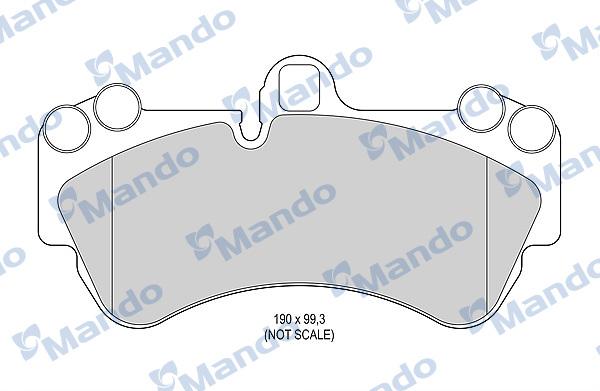 Mando MBF015783 - Kit pastiglie freno, Freno a disco autozon.pro