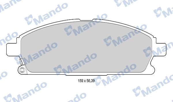 Mando MBF015739 - Kit pastiglie freno, Freno a disco autozon.pro