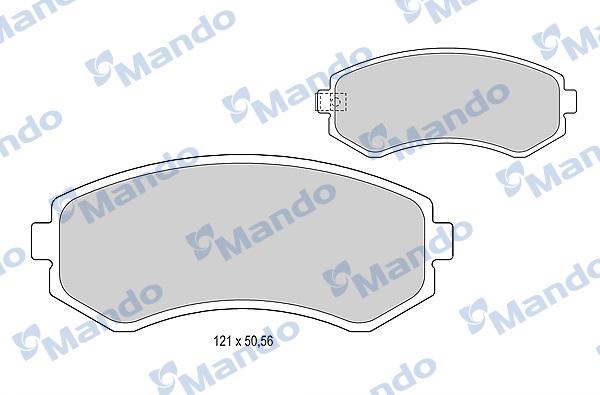 Mando MBF015735 - Kit pastiglie freno, Freno a disco autozon.pro