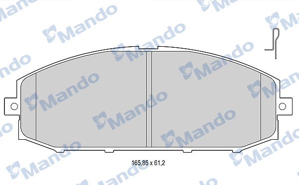 Mando MBF015736 - Kit pastiglie freno, Freno a disco autozon.pro