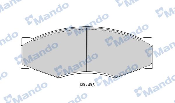 Mando MBF015725 - Kit pastiglie freno, Freno a disco autozon.pro