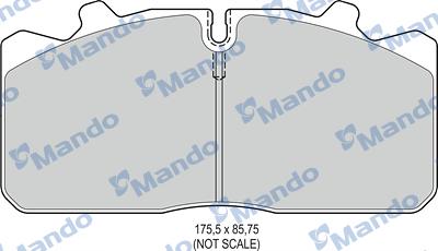 Mando MBF016093 - Kit pastiglie freno, Freno a disco autozon.pro