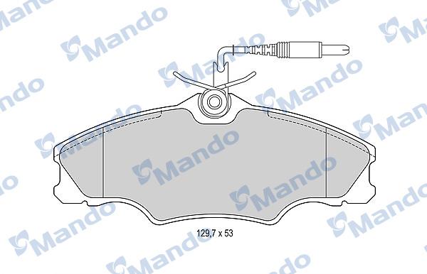 Mando MBF016011 - Kit pastiglie freno, Freno a disco autozon.pro