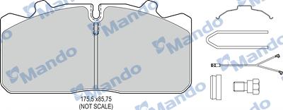 Mando MBF016089 - Kit pastiglie freno, Freno a disco autozon.pro