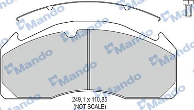 Mando MBF016070 - Kit pastiglie freno, Freno a disco autozon.pro