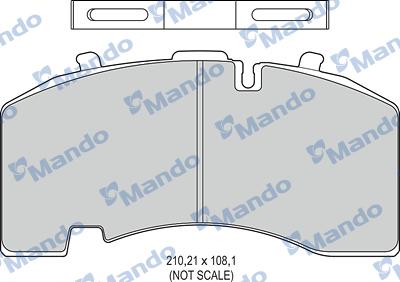 Mando MBF016072 - Kit pastiglie freno, Freno a disco autozon.pro