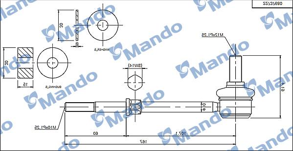 Mando MSC010100 - Asta / Puntone, Stabilizzatore autozon.pro