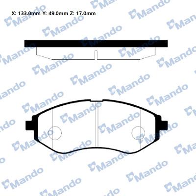 Mando RMPD04 - Kit pastiglie freno, Freno a disco autozon.pro