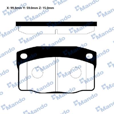 Mando RMPD02NS - Kit pastiglie freno, Freno a disco autozon.pro