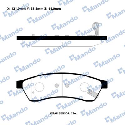 Mando RMPD26NS - Kit pastiglie freno, Freno a disco autozon.pro