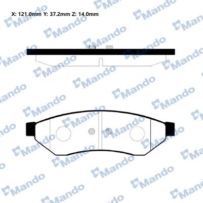 Mando RMPD23 - Kit pastiglie freno, Freno a disco autozon.pro