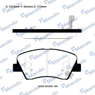 Mando RMPH46NS - Kit pastiglie freno, Freno a disco autozon.pro