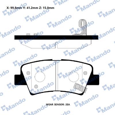 Mando RMPH59NS - Kit pastiglie freno, Freno a disco autozon.pro