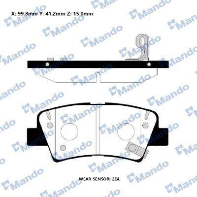 Mando RMPH60NS - Kit pastiglie freno, Freno a disco autozon.pro