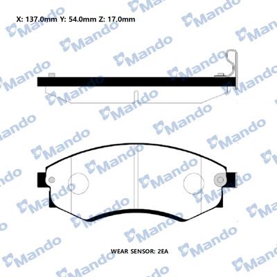 Mando RMPH04NS - Kit pastiglie freno, Freno a disco autozon.pro