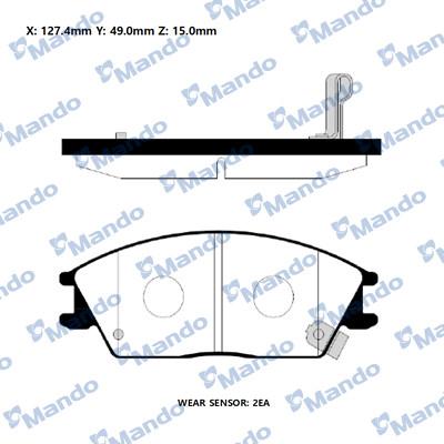 Mando RMPH01NS - Kit pastiglie freno, Freno a disco autozon.pro