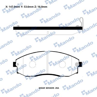 Mando RMPH07NS - Kit pastiglie freno, Freno a disco autozon.pro