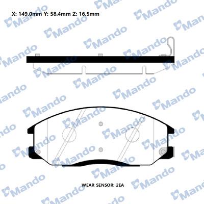 Mando RMPH31NS - Kit pastiglie freno, Freno a disco autozon.pro