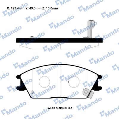 Mando RMPH26NS - Kit pastiglie freno, Freno a disco autozon.pro