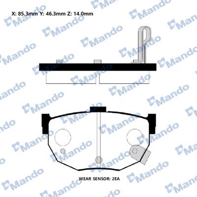 Mando RMPH21NS - Kit pastiglie freno, Freno a disco autozon.pro