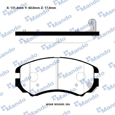 Mando RMPH23NS - Kit pastiglie freno, Freno a disco autozon.pro