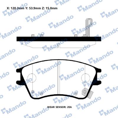 Mando RMPH22NS - Kit pastiglie freno, Freno a disco autozon.pro